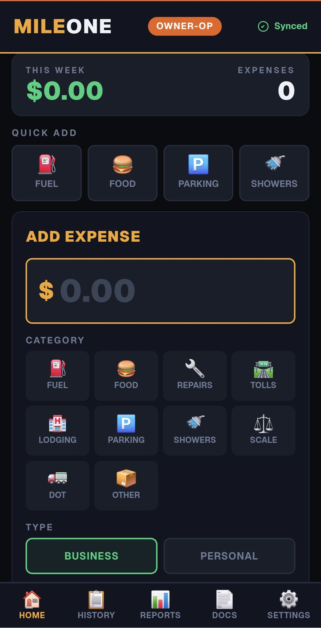 MileOneApp.com Screenshot